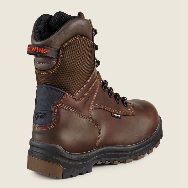 Red Wing Safety Boots King Toe® - 8-inch Insulated Waterproof Csa Toe - Black/Brown - Mens HMW806319